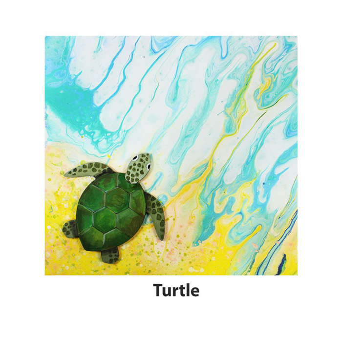 Canvas Pouring Art Box Set - Turtle And Shark - Image 7